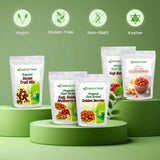 Sun Dried Organic 3 Berry Mix - Goji Berries, Golden Berry White Mulberry - Unsweetened No Sugar Added - Three Delicious Exotic Superfoods For Snacks