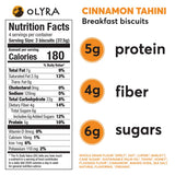 Olyra, Biscuit Breakfast Olympic Rynner Cinnmon Tahini Organic, 5.3 Ounce