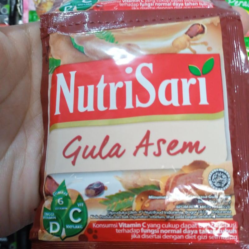 NutriSari Gula Asem Tamarind Sugar Instant Drink Powder 10-ct, 110 gram