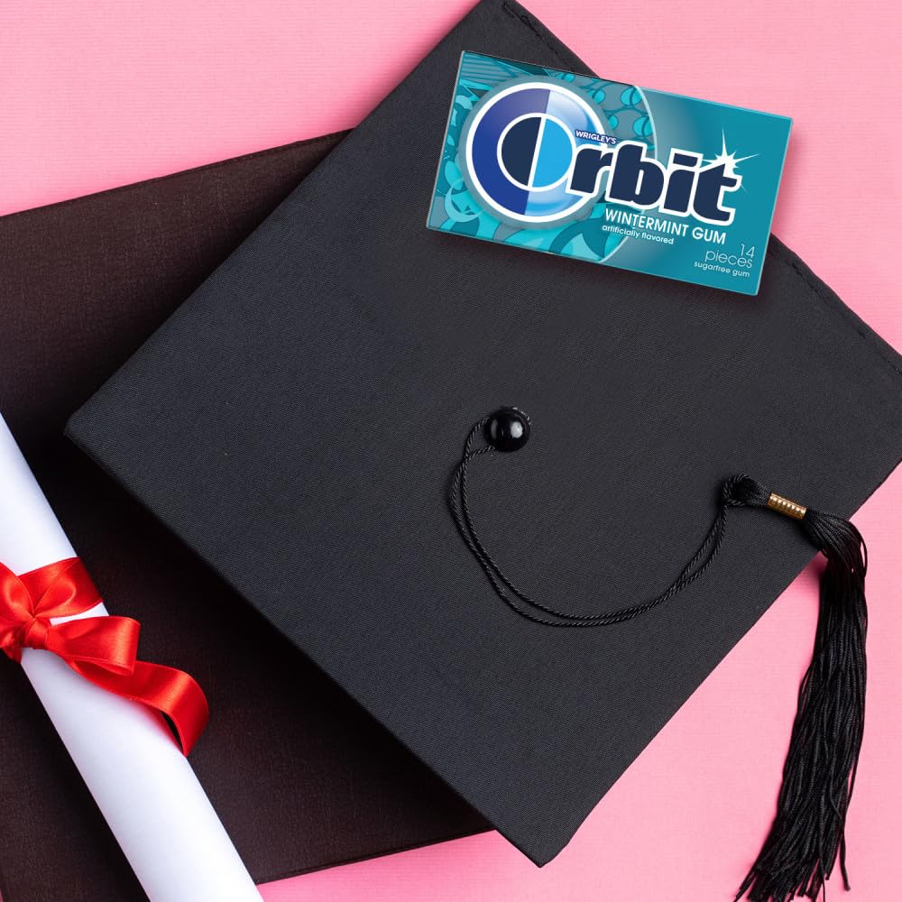 ORBIT Wintermint Sugar Free Individually Wrapped Chewing Gum Mint Bulk Box , 12 Packs of 14-Pieces (168 Total Pieces)