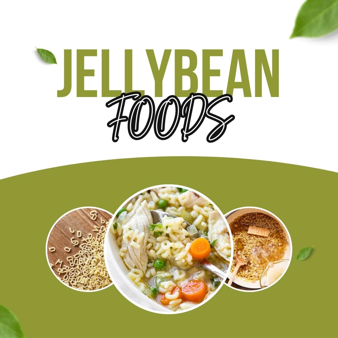 Jellybean Foods Alphabet Pasta Noodles - Alphabet Shaped Pasta - abc Pasta- English Alphabet Pasta - Pasta in Alphabetic design (5 Lbs.)