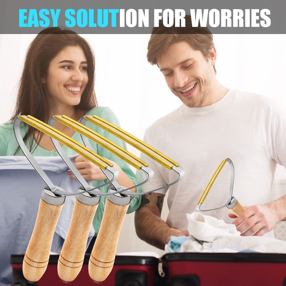 3PCS Pet Hair Remover, Lint Remover, Carpet Rake, Lint Cleaner Pro, Carpet Scraper, Portable Remover Manual Clothes Cleaning Fuzz Shaver
