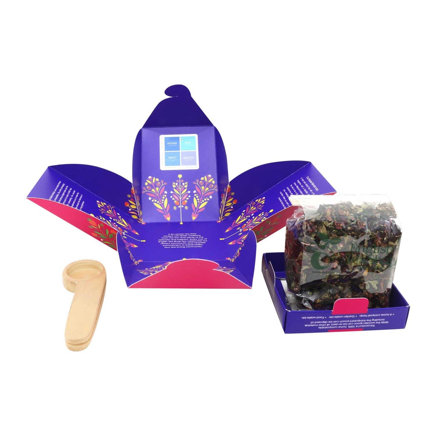 English Tea Shop Organic Super Berries - 80g Whole Leaf Tea Pack, 80g