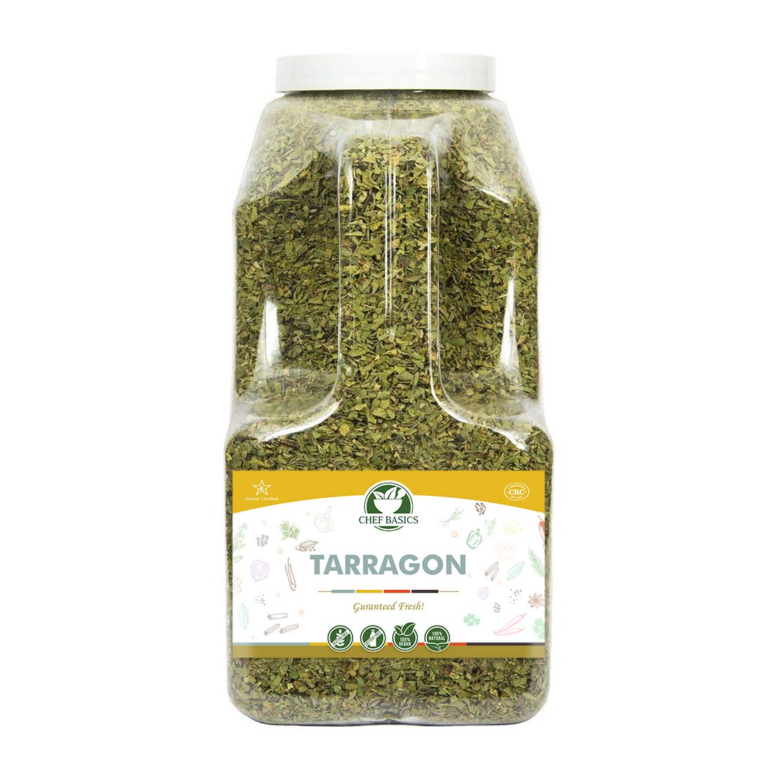 Dried Tarragon Leaves by International Spice, Tarragon Spice, Gourmet Tarragon Seasoning, Restaurant Bulk Spices for Chicken, Fish, and Vegetables