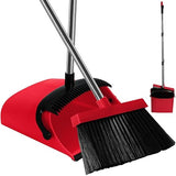 MOPPLEX Broom and Dustpan Set Combo, Kitchen Broom and Dustpan for Easy Sweeping, Premium Broom and Dustpan Set for Home Cleaning, Perfect Dust Pan