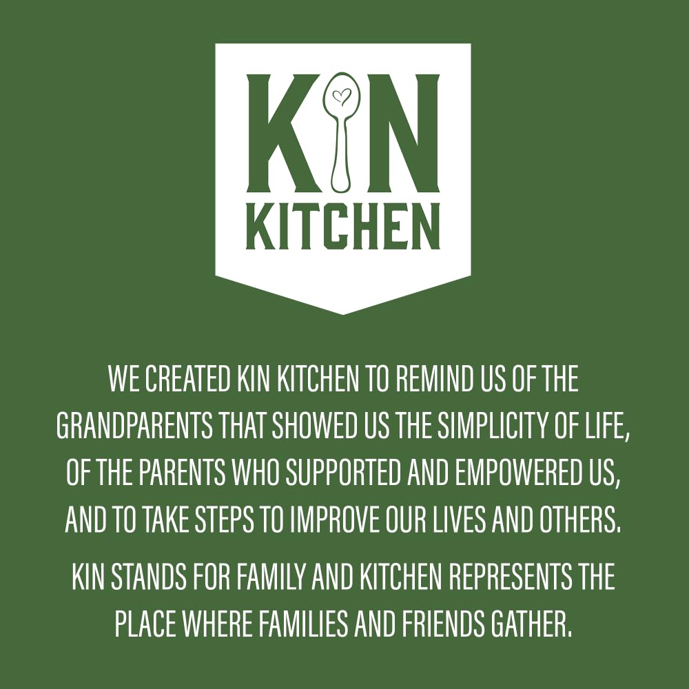 Kin Kitchen non-GMO Granola & Organic Quinoa Crisps, in a Glass Jar Recyclable and Resusable. Made with Real Fruit. No Aritificial Colors, Flavors, or