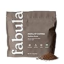 Fabula Organic Instant Coffee, Low Acid, Mold Free - Medium Roast, 90g, Convenient & Delicious