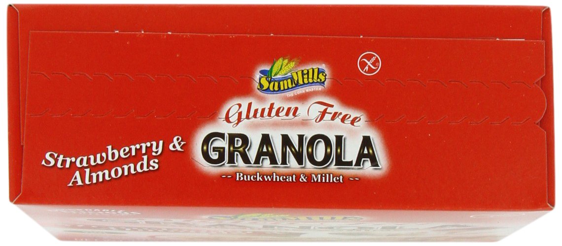 Sam Mills Gluten Free Strawberry and Almonds Granola, 12 Ounce