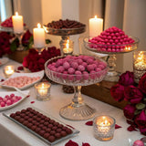 M&M’S WORLD Dark Pink Milk Chocolate Candy - 2lbs of Chocolate Candy Bulk in a Resealable Pack, For Valentine's Day, Birthday Party Favors, Weddings