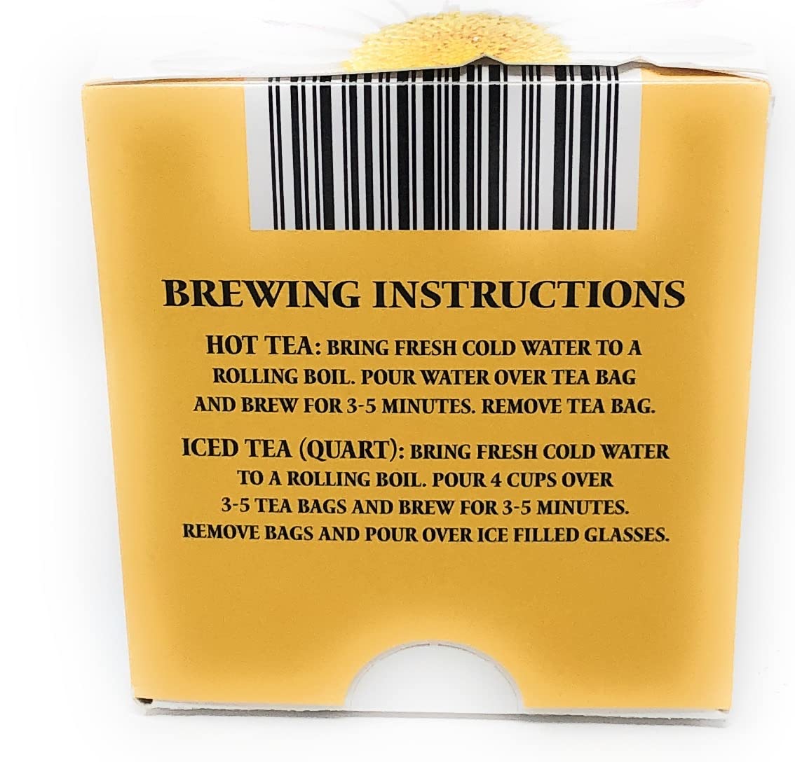 Ginger and Turmeric Herbal Tea Bags, 3 Pack, Total 60 Individually wrapped