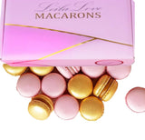 LeilaLove Macarons - 15 Gold & Pink Macarons