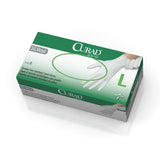 Curad Large White Vinyl Gloves, 100 Count, 3G