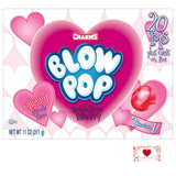 C15 Fun Blow Pop Bubble Gum Filled Classroom Valentine Exhange Pouches 22 count; Valentine Note Tag