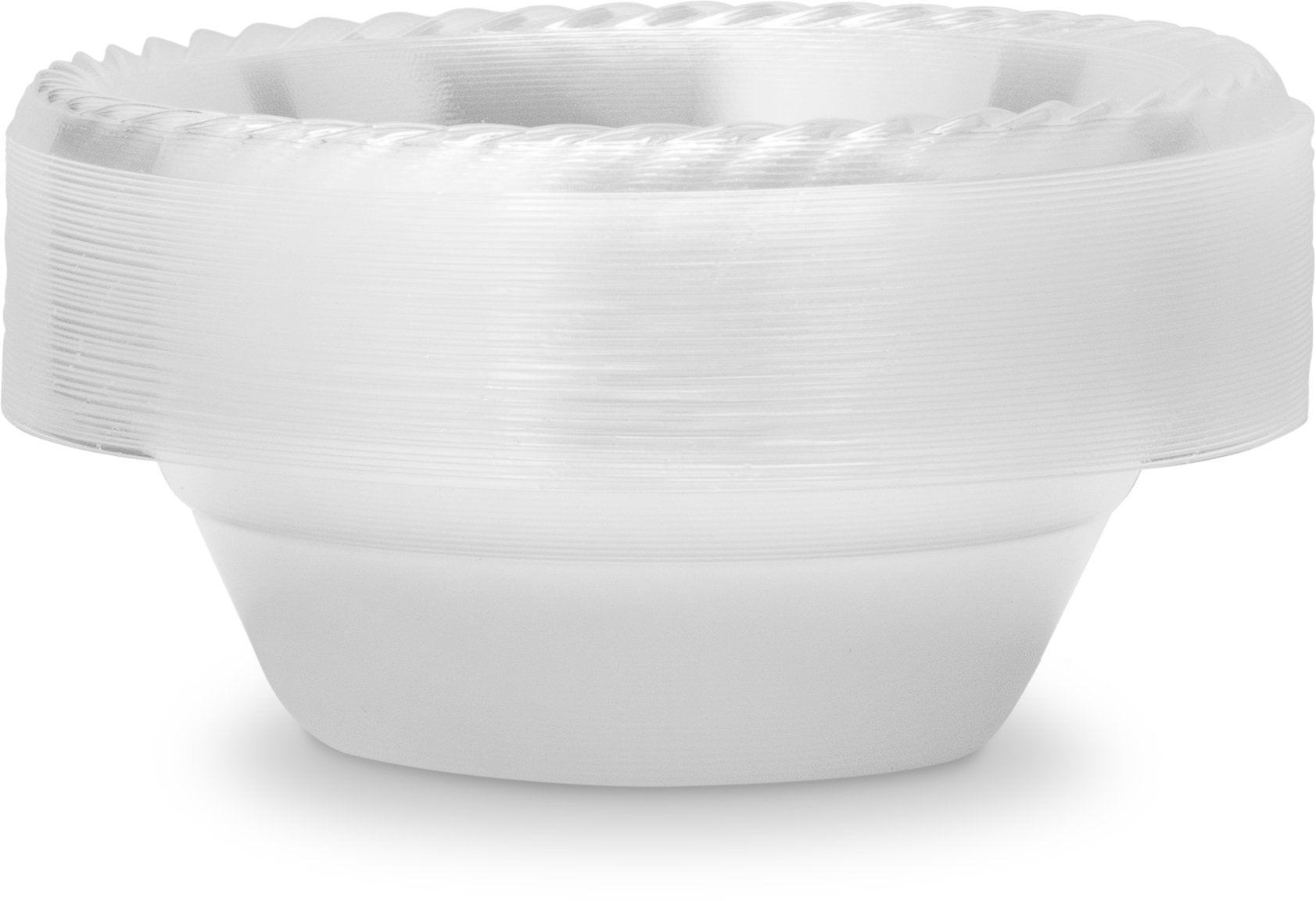 Laura Stein Crystal Clear Disposable Bowls (40 Count, 12 Oz) | Premium Soup Sized Plastic Party Bowls for Weddings, Events & Parties
