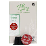 HiLine Coffee HiLine Espresso Coffee Pods, Salted Caramel Flavored Coffee, 20 Count Pack of 1 , Single Cup Espresso Capsules, Compatible