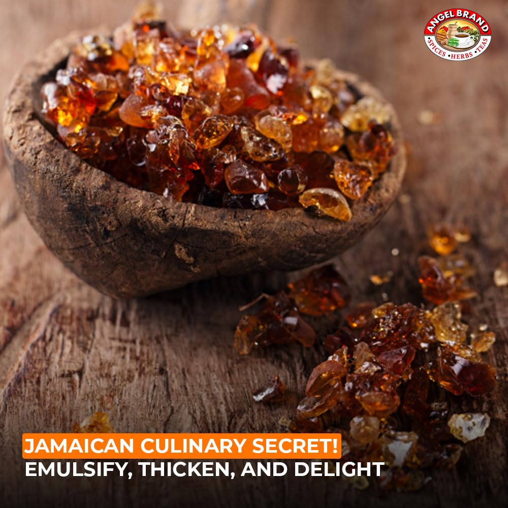 Angel Brand Gum Arabic 1.25lbs - Premium Food-Grade Acacia Gum for Baking, Arts, Crafts, and More - Versatile, Edible, and Water-Soluble Powder