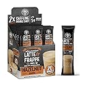 The Frozen Bean Hazelnut Frappe & Latte Instant Mix (20 Sticks), Made with Arabica Coffee, Double Shot Caffeine, Low Sugar & Premium Ingredients, Hot