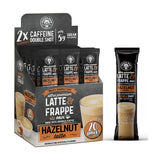 The Frozen Bean Hazelnut Frappe & Latte Instant Mix (20 Sticks), Made with Arabica Coffee, Double Shot Caffeine, Low Sugar & Premium Ingredients, Hot