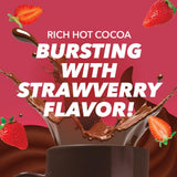 Charleston Chew Strawberry Hot Cocoa Pods, Compatible with Keurig K-Cup Brewers, 12 Count - Sweet Strawberry and Chocolate Nougat Blend