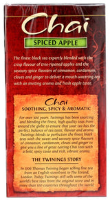 Twinings of London Apple Spice Chai Tea Bags, 20 Count
