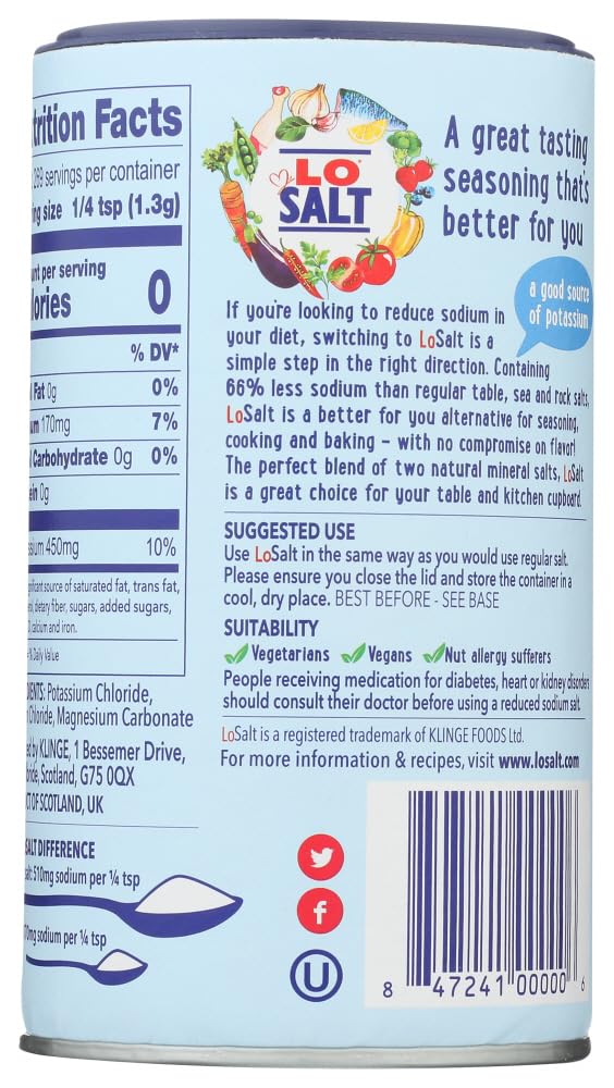 LOSALT SALT REGULAR, 12.35 OZ