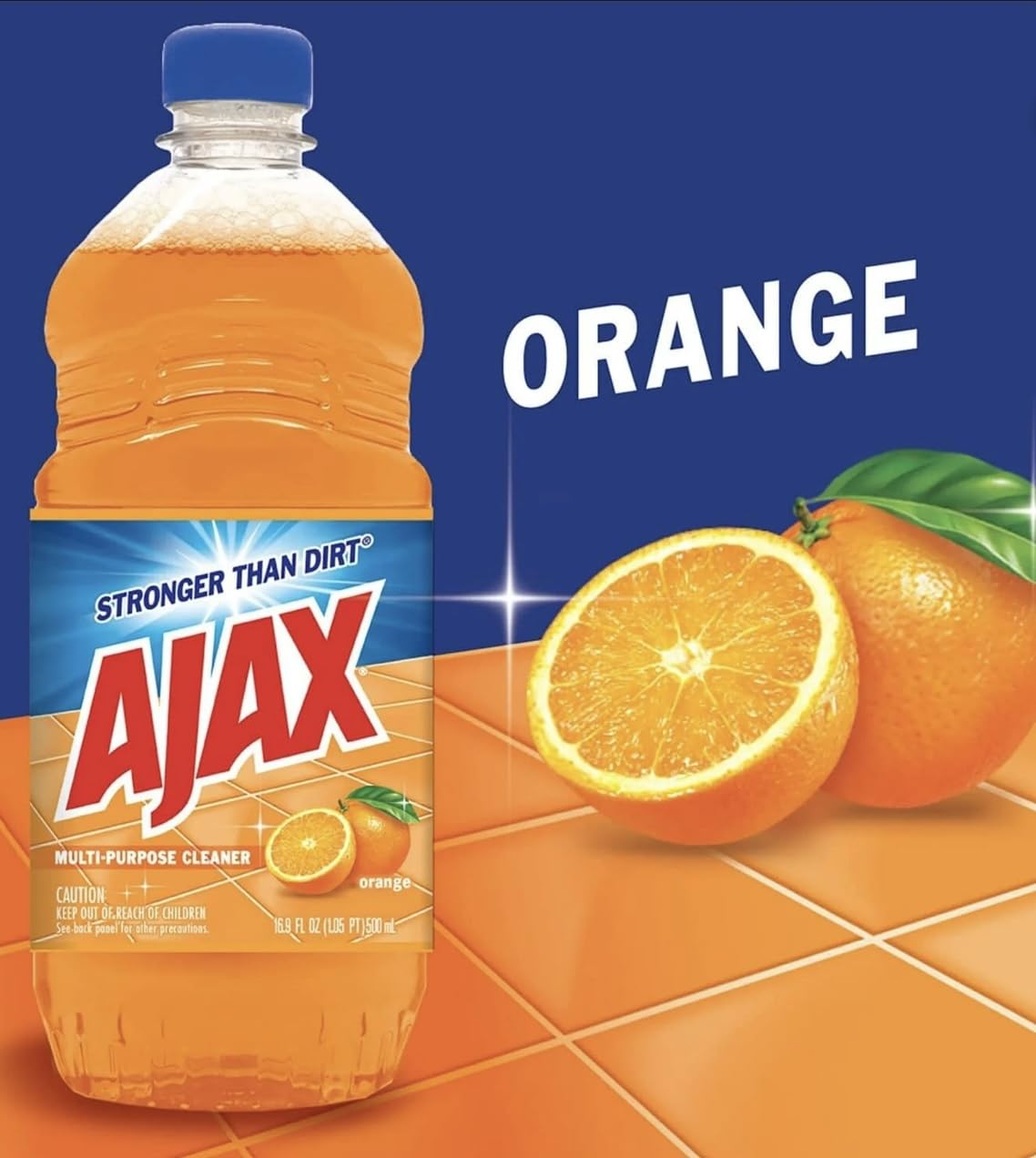 Ajax Orange Scented All Purpose Cleaner 16.9 Ounce (3 pack)