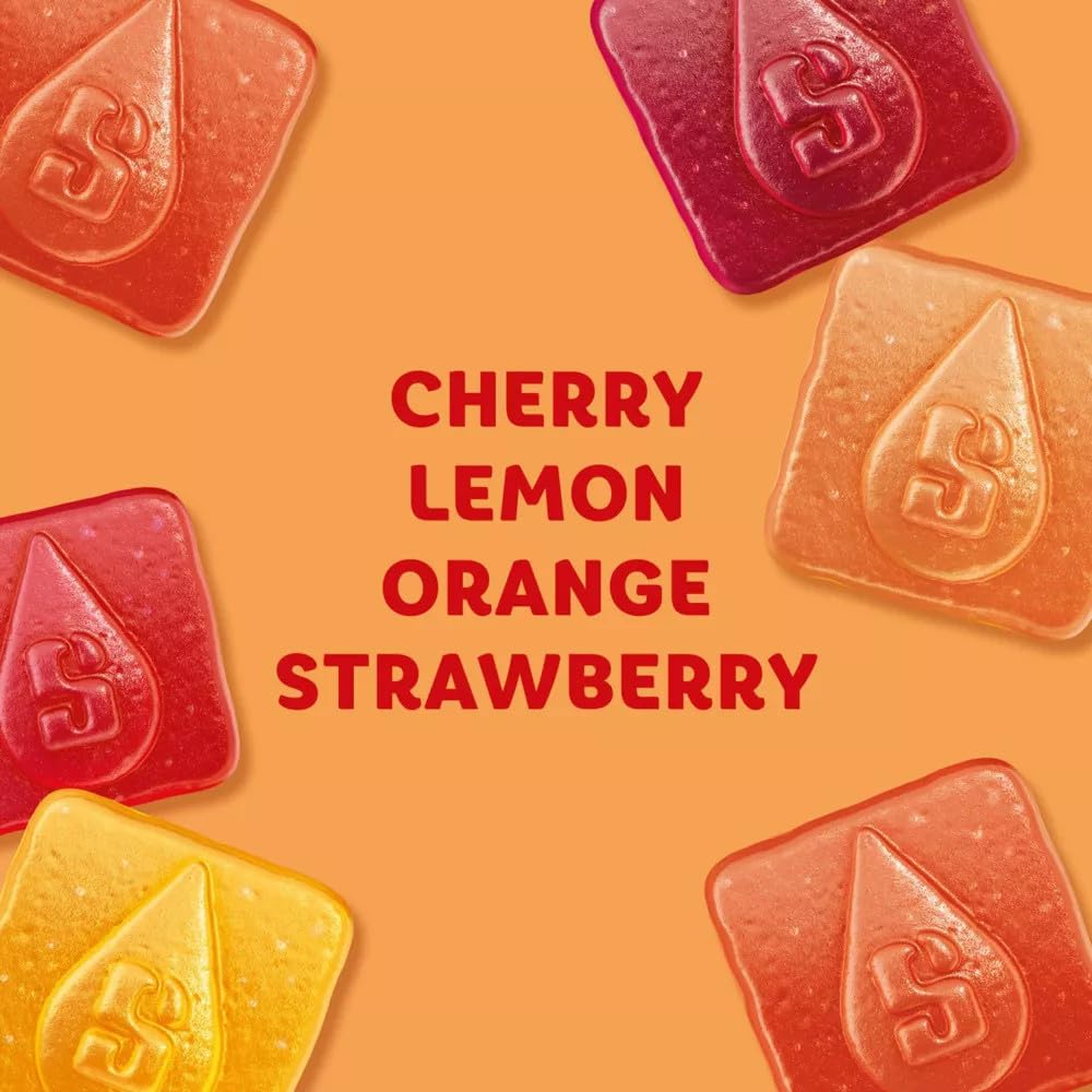 STARBURST GOODIES Original Low Sugar Plant-Based Fruit Gummy Candy, 1.8 Oz Bags