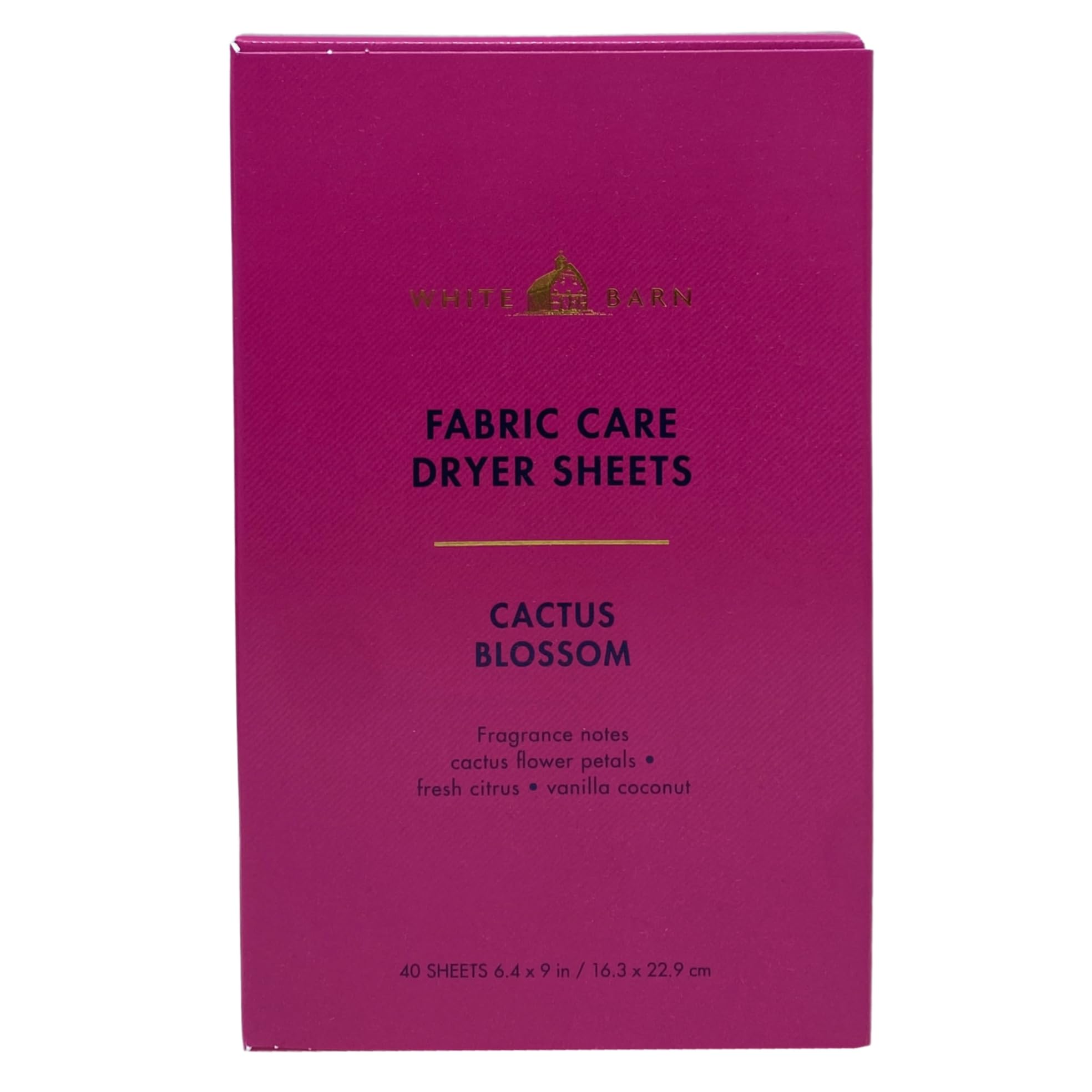 Bath & Body Works Cactus Blossom Fabric Care Dryer Sheets - 2 Boxes (80 Sheets Total) - with a Natural Oats Sample Soap