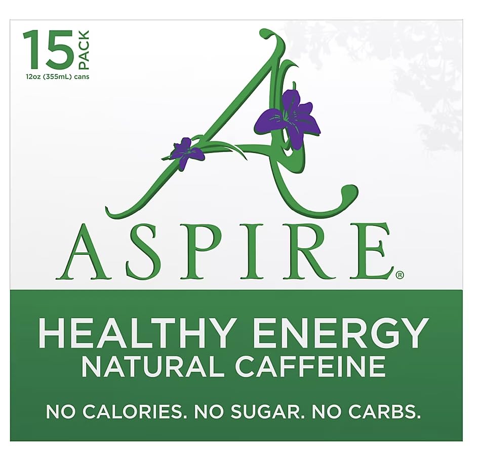 Aspire Healthy Energy Drinks Variety Pack, 15 pk./12 oz