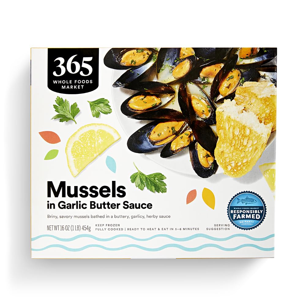365 by Whole Foods Market Mussels in Garlic Butter Sauce, 16 OZ
