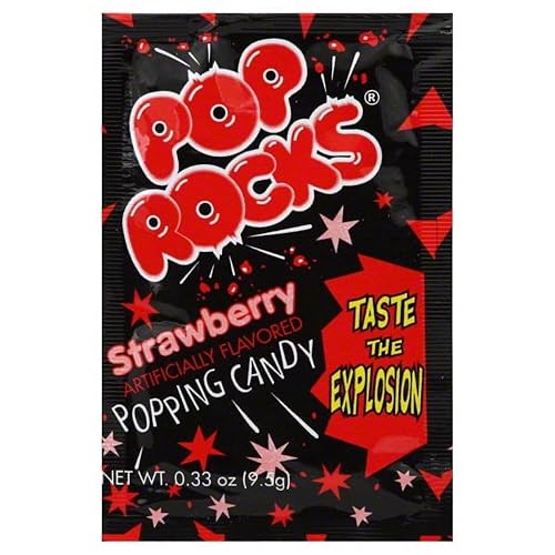 Pop Rocks Strawberry 0.33 oz Each (Pack of 24)