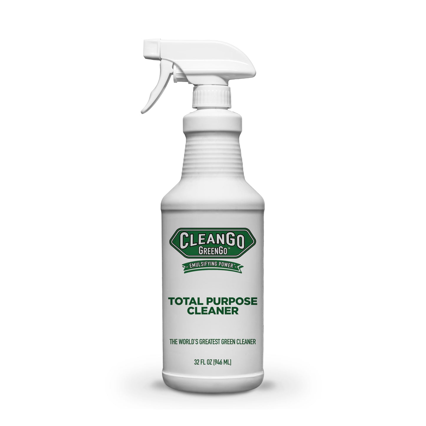 CLEANGO GREENGO Total Purpose, Biodegradable Emulsifying Cleaning Power, Nontoxic Cleaner for Bathroom, Kitchen, Garage, and More, 32 fluid ounces