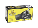 Lion Grip Nitrile Gloves - Black Tread Texture - 7mil - 1 Box (100 Gloves) (Large)