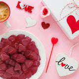 Fathers Day JuJu Cinnamon Hearts Gummy Candy, 1lb Pack of Fathers Day Candy Bulk, Ideal Candy for Classroom Parties and School Parties, Perfect Heart