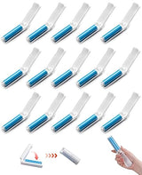PASDUCHAS Mini Reusable Lint Roller, 15PCS Portable Washable Foldable Lint Remover Brush with Sticky Gel, Easy to Clean for Clothes and Pet Hair