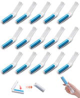 PASDUCHAS Mini Reusable Lint Roller, 15PCS Portable Washable Foldable Lint Remover Brush with Sticky Gel, Easy to Clean for Clothes and Pet Hair