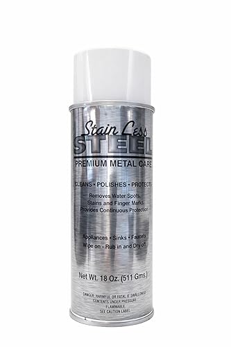 EEZOX Stain Less Steel Premium Metal Care - 18oz Aerosol