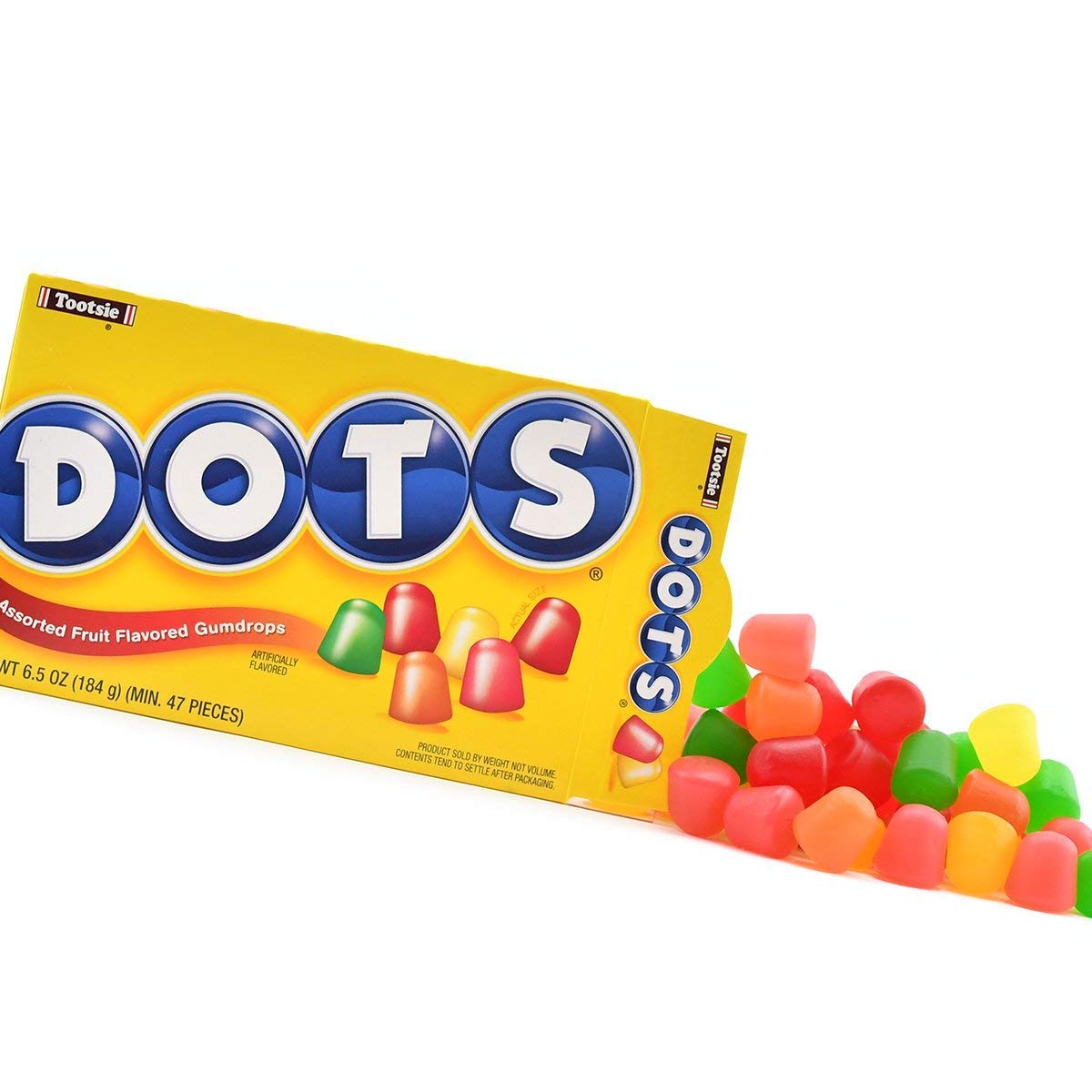 Tootsie Dots Assorted Fruit Gumdrops 6.5 oz.12