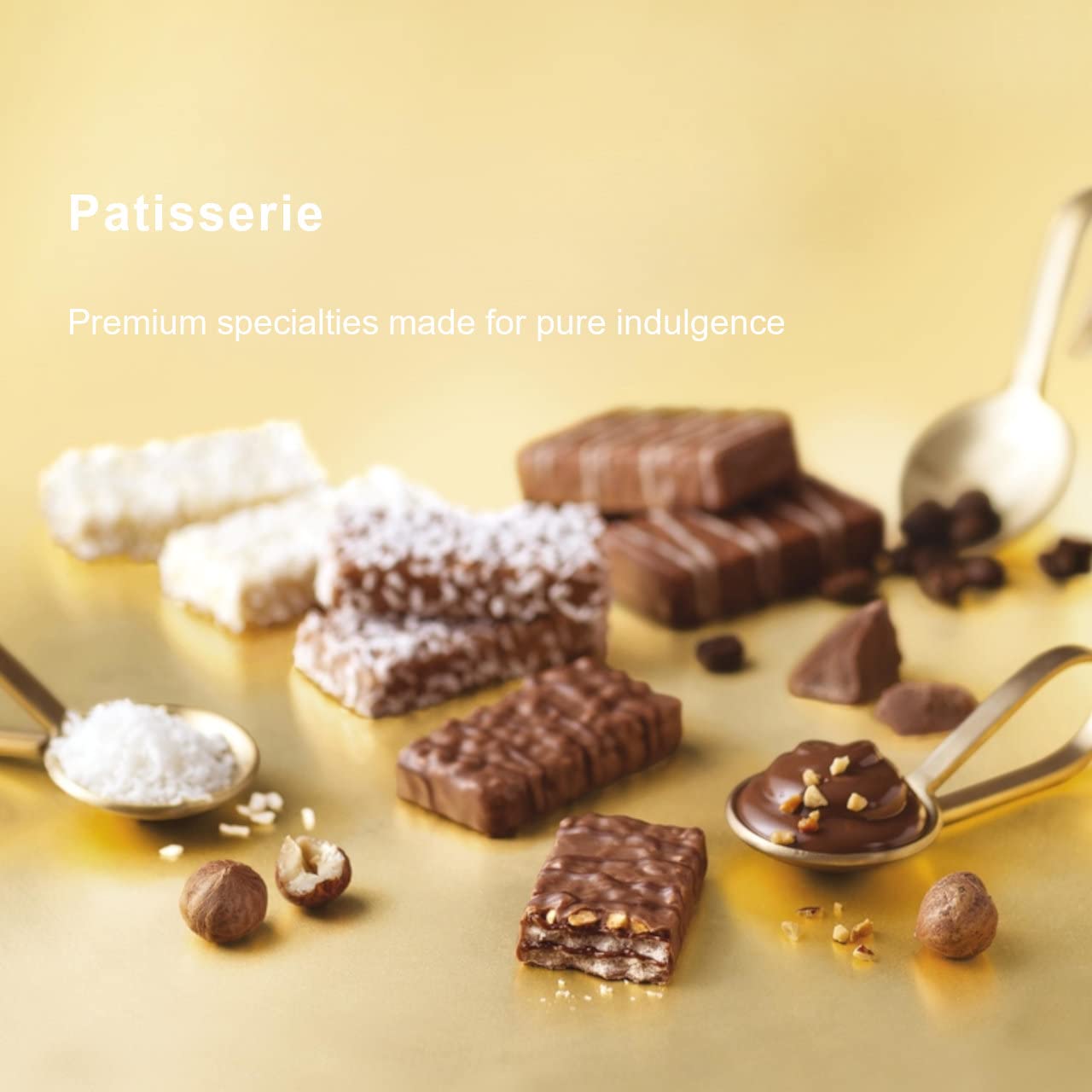 Loacker Patisserie Dark Hazelnut 12 Chocolate Covered Premium Wafer Fingers, Indulgent Snack, Perfect to Share, Nothing Artificial, 3.53oz