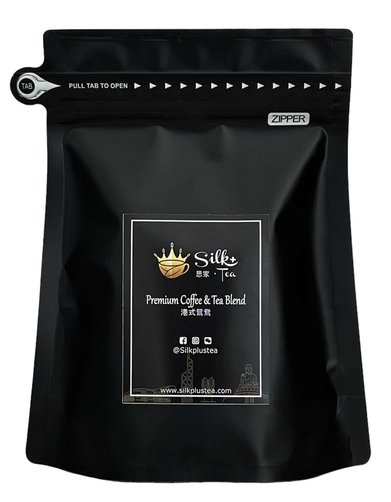 Silkplus Tea | Premium Coffee & Tea Blend for Hong Kong Coffee Tea drink, YuenYeung/Yuanyang | Caffeinated (9g x 10 drip bags)