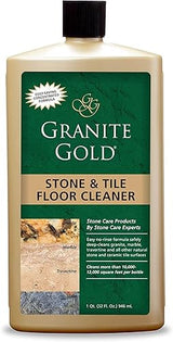 Granite Gold Stone And Tile Floor Cleaner - No-Rinse Deep Cleaning Granite, Marble, Travertine, Ceramic Solution - 32 Ounces (Packaging may vary)
