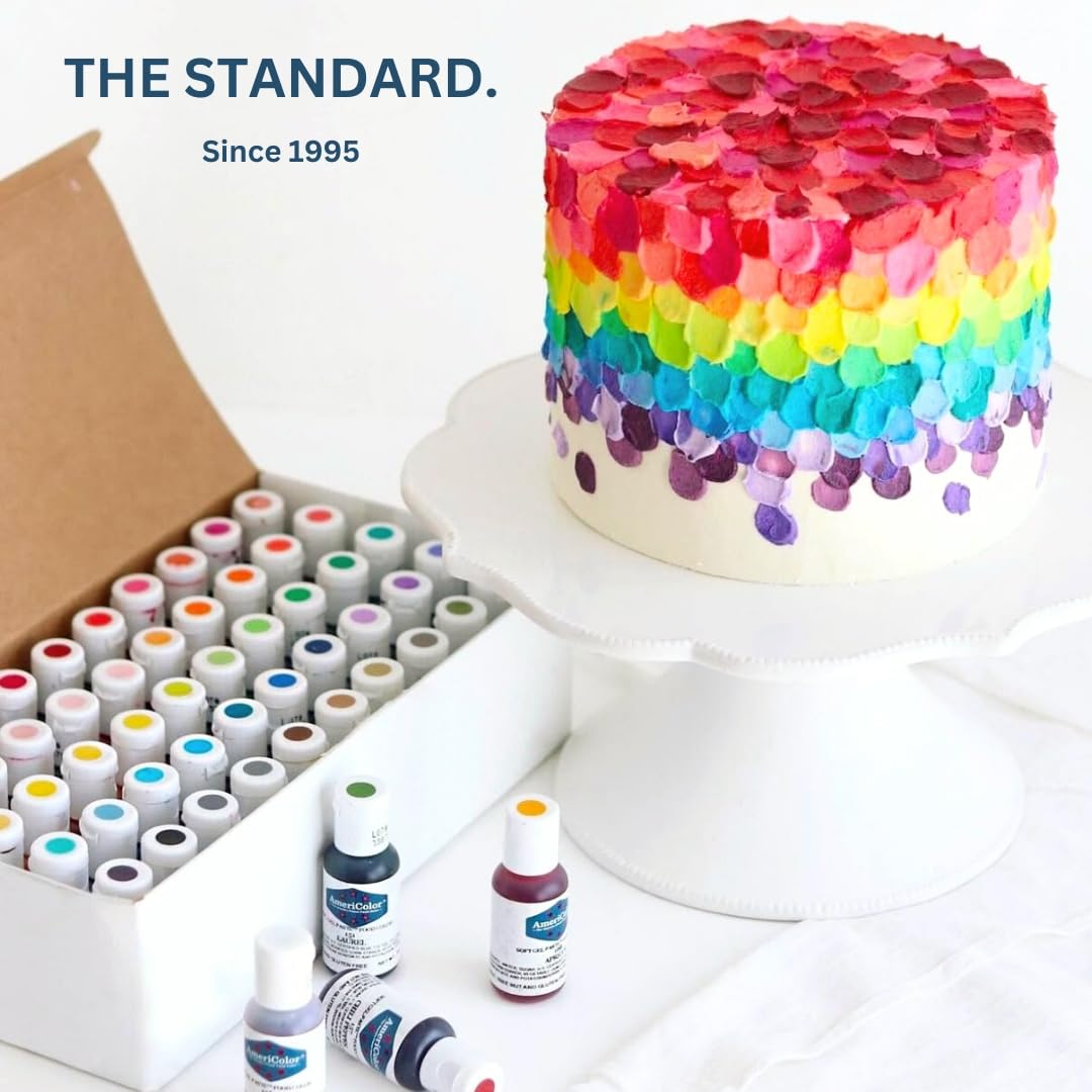 AmeriColor, Olive, 0.75 Ounce Bottle, Soft Gel Paste Food Color