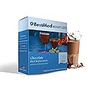 BestMed Chocolate Pudding & Shake Mix - Low Carb, Low Sugar, Low Calorie, Gluten Free, Keto Friendly Meal Replacement (7 Count)