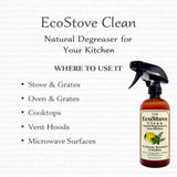 Herbal Scent Stove & Oven Cleaner - Spray, Wait & Wipe | Plant-Based Heavy-Duty Kitchen Degreaser Spray - Non-Toxic, Fume-Free Oven Cleaner | Safe