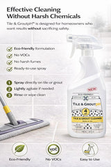Tile & Grout pH - Eco-Friendly Acidic Tile & Grout Cleaner (pH 4) - Removes Hard Water, Soap Scum & Grime - No VOCs, Biodegradable, 25 fl oz