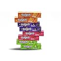 Sugus Fruity Tasty Sweet Chewy Candy Mix Flavored Orange, Raspberry, Green Apple and Blackcurrant, sugus candy assorted [Pack of 8 Bars]