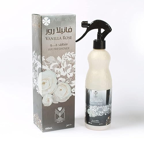 ††† Upscale Perrfume & Oud co. Vanilla Rose Air Freshener - 480ML 16.9FL.OZ of Fabric spray - Natural Aged Oud Scent - Odor Fighting Room Spray - long