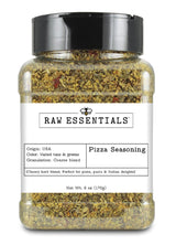 Raw Essentials Pizza Seasoning - Italian Seasoning - Cheesy Herb Blend - Great on Pizza, Pasta and Italian Delights - 6 oz