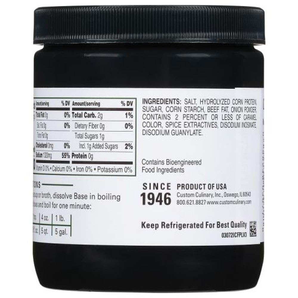 Beef Flavored Granules Base Green 12 Case 1 Pound