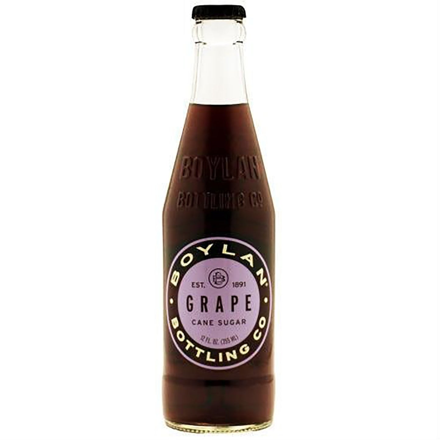 Boylan Grape Soda, 12 fl oz, 12 Count
